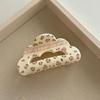 Lovely Korean Style Lattice Hair Crab Clip Triangle Square Acrylic Bow Hair Claw Hairgrip Flower Geometry Shark Clip Women