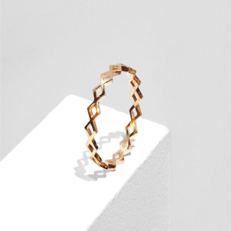 

Jubiler Rhombus ring Pink Gold_No. 11