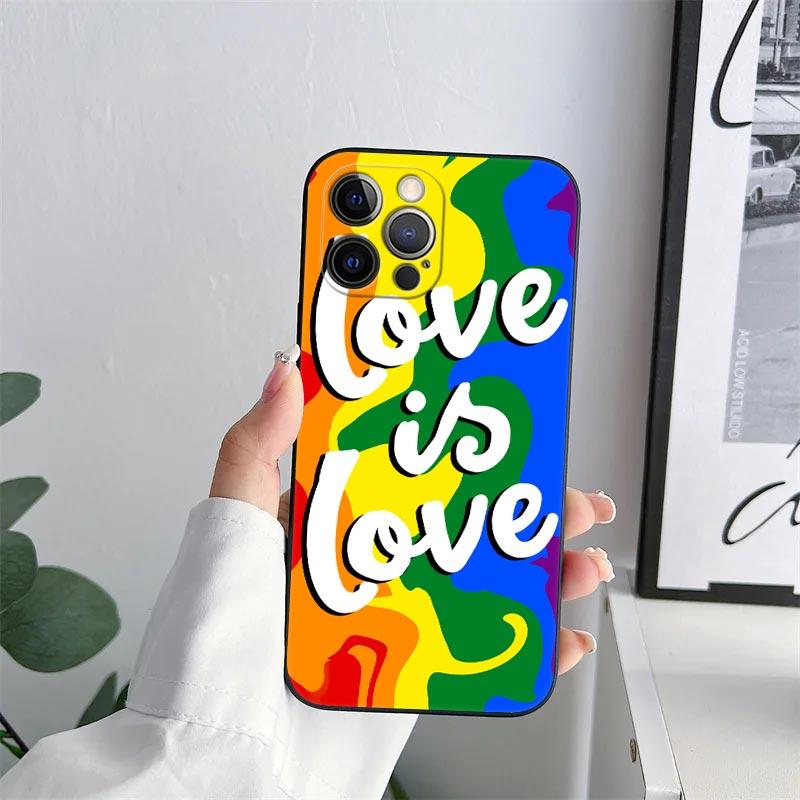 Gay Pride Flag Lesbians LGBT Phone Case for iPhone 11 15 Pro Max Case Coque 14 Plus 13 Pro 12 X XS XR 7 8 SE 2020 TPU Soft Cover