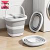 Portable Folding Bucket for Dorm, Camping, or Foot Bath - Large, Thickened Design
