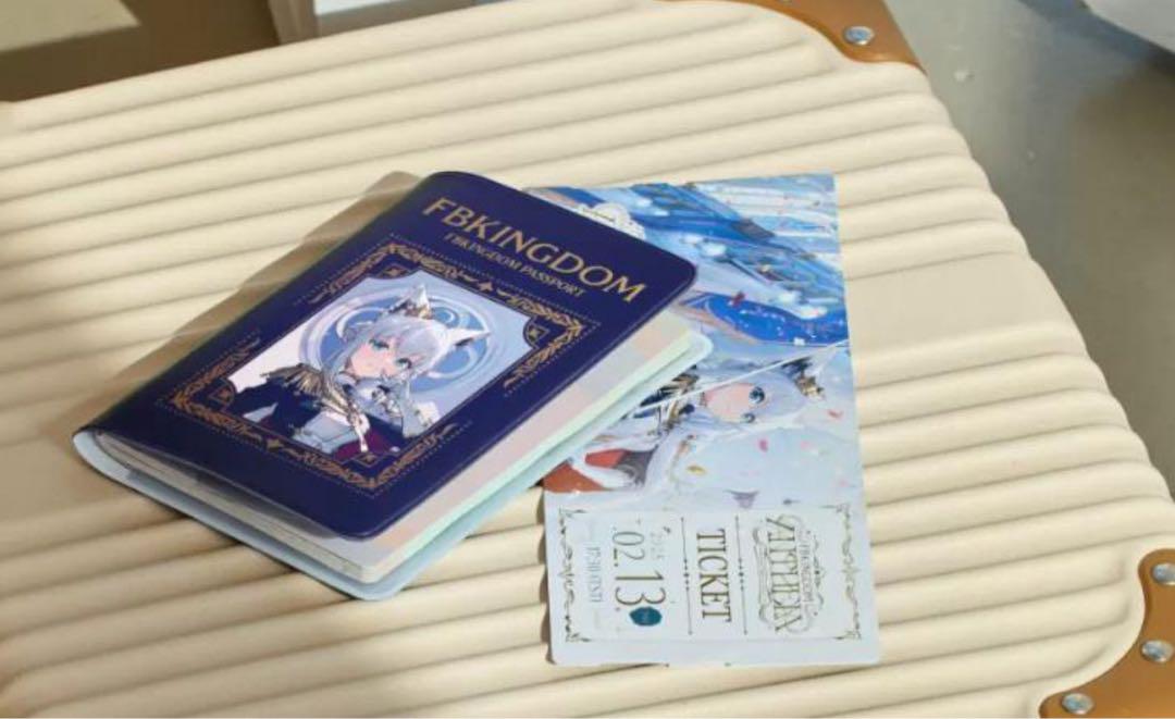 

[USED] Shirakami Fubuki Solo Live Funding Korean Collaboration Passport Case