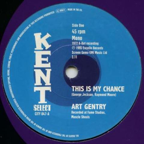 

7inch Record ART GENTRY / SHIRLEY BROWN - This Is My Chance / Even If The Sin CITY047 Kent 1971 UK Soul/Funk