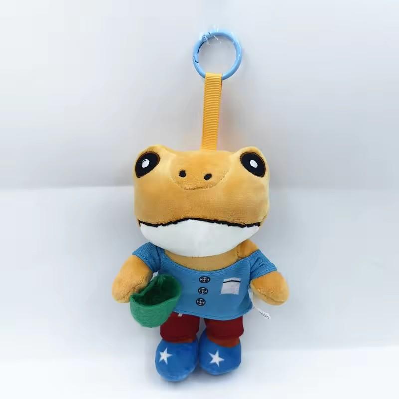 Multiple Styles Plush Frog Model Ornament Cartoon Frog Hanging Keychain Backpack Pendant Decor Kids Fans Gifts