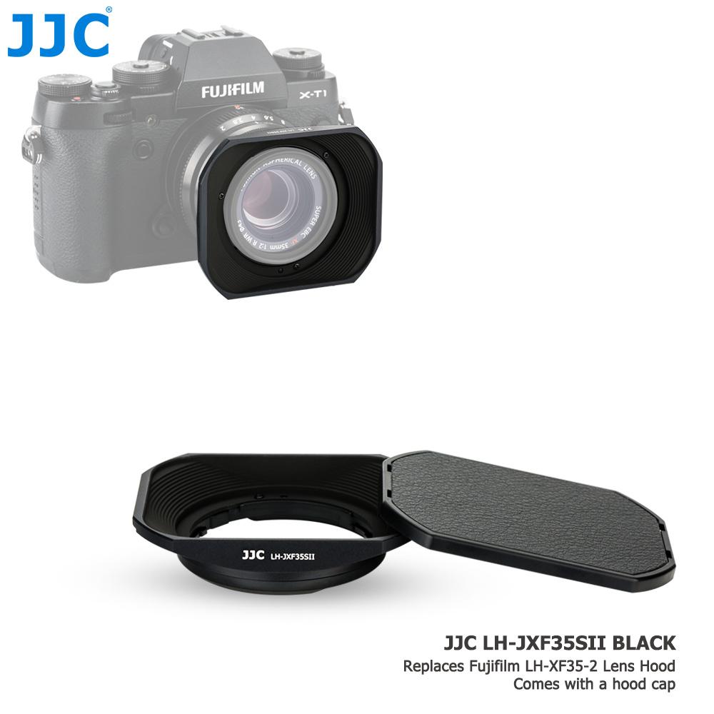 JJC LH-XF35-2 Metal Square Lens Hood for Fuji Fujifilm Fujinon XC 35mm F2&XF 23mm / 35mm F2 R WR Lens On XPro3 XT4 XT3 XT30 XT20