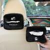 Cute Cartoon Panda Car Tissue Box Multifunctional Vehicle Seat Back Storage Plush Material Universal Car Tissue Box