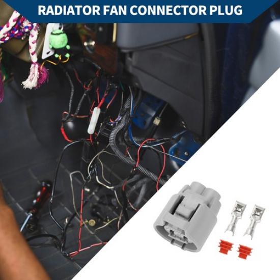 2 Pin Radiator Fan Connector Plug Female Terminal 1 Set  for Toyota RAV4