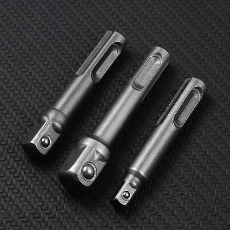 3PC Electric Screw Screwdriver Adapter Adapter Rod Screwdriver Square Head Hexagonal Socket Extension Rod Pneumatic Tool Set
