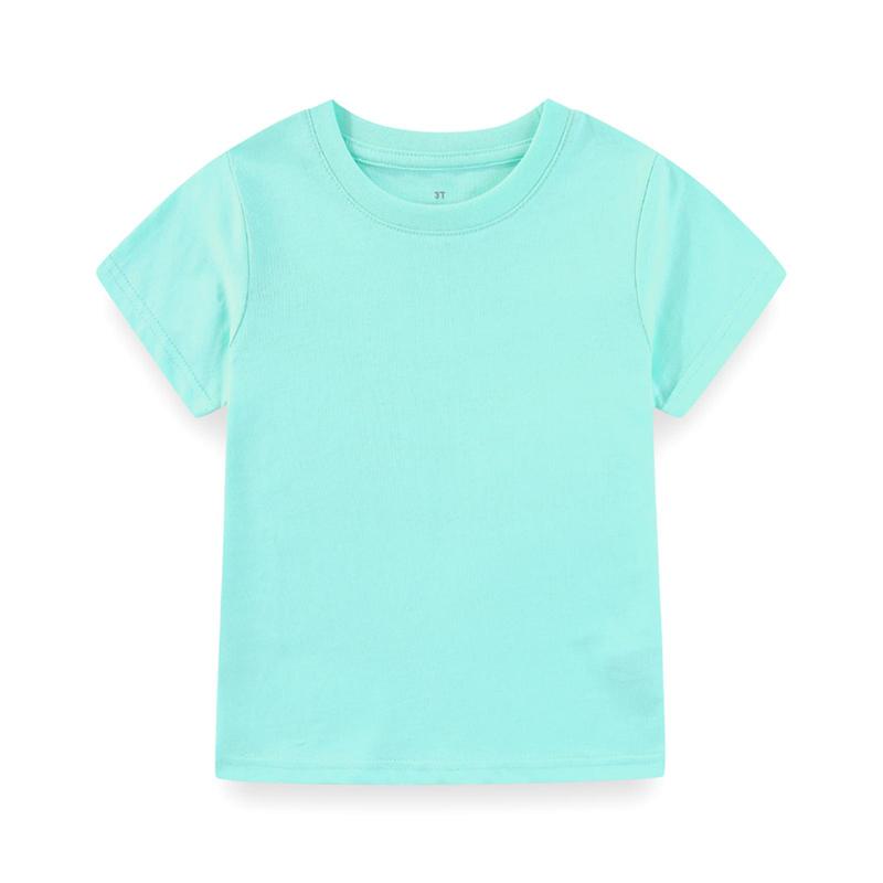 KIDDIEZOOM Modisches und bequemes kurzärmeliges T-Shirt für Säuglinge und Kleinkinder, Jungen und Mädchen, 100 % reine Baumwolle, weiche Neugeborenenkleidung