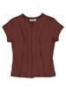 Sukkoleuseji T-Shirt Resembling A Torn Page (Brown)