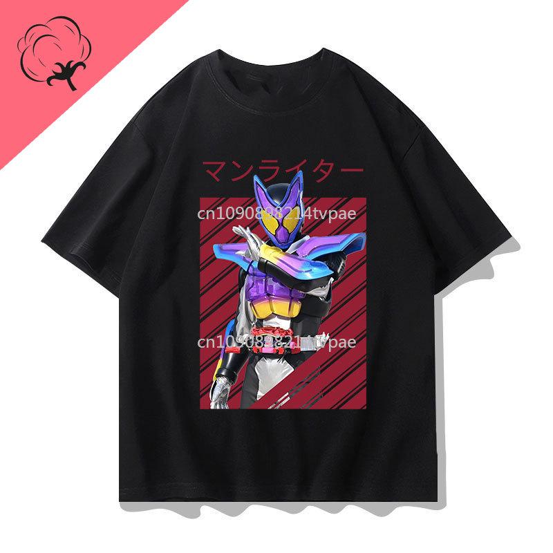 KaUnisex RiderMasked Rider Camiseta Eazan Espada Anime Shirt Personality Cotton New Pattern Printed Tee Cool Cartoon Y2k Clothes