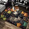1pc Colorful Cat Pattern Chair Mat - Festive Gift for Office Chairs, Non-Slip Carpet Suitable for Home Decor, Living Room, Bedroom, Game Room.P090