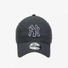 New Era New York Yankees Basic Outline Unstructured Ballcap Dark Graphite 145618