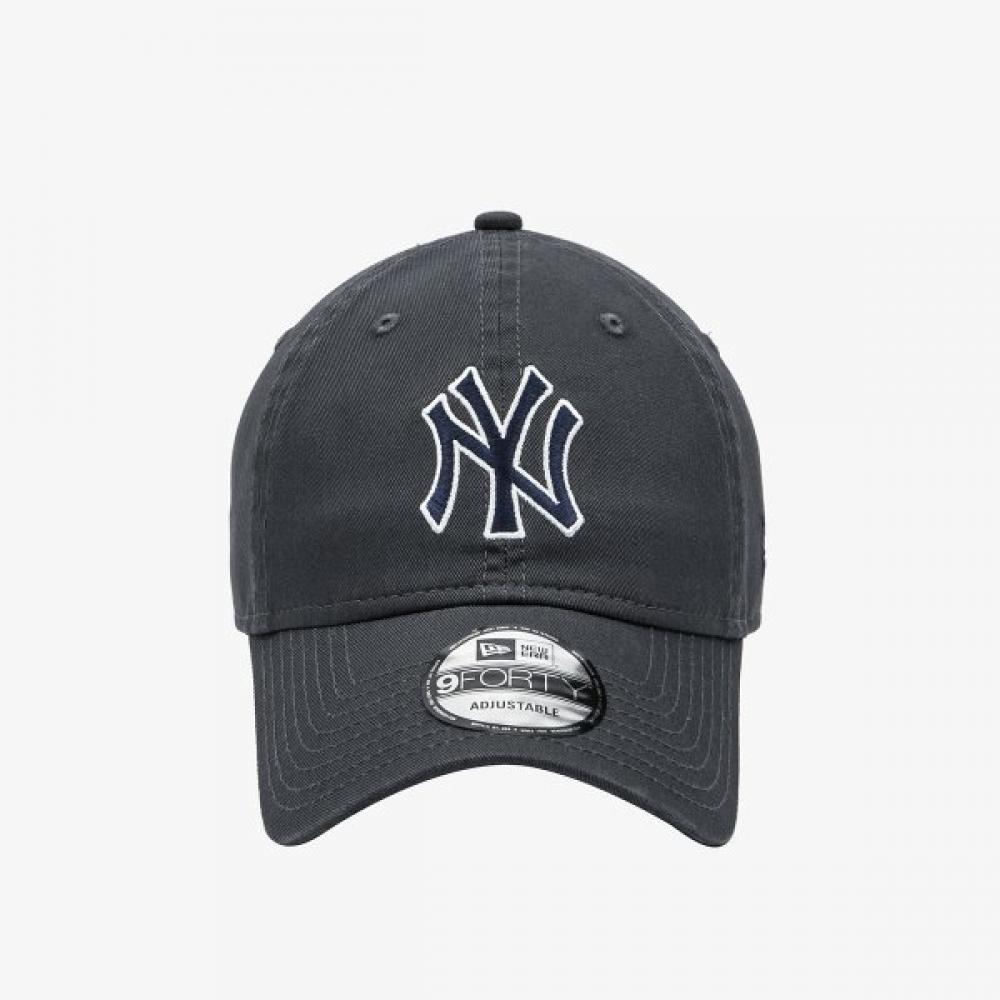 New Era New York Yankees Basic Outline Unstructured Ballcap Dark Graphite 145618
