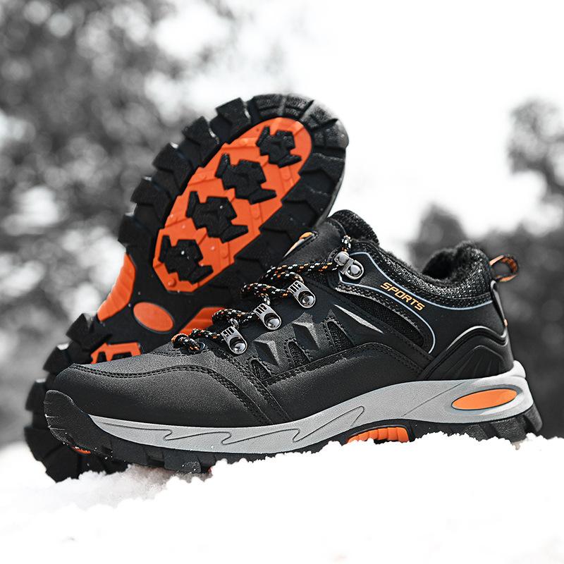 

Foreign trade velvet hiking shoes for men and women 47 large size 48 low top breathable non-slip outdoor leisure camping hiking shoes 36