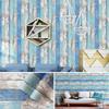 Blue Wood Vinyl Self Adhesive WallPaper For Living Room Bedroom Furniture Home Walls Decor 17.7"x19.ft DIY Contact Paper Sticker