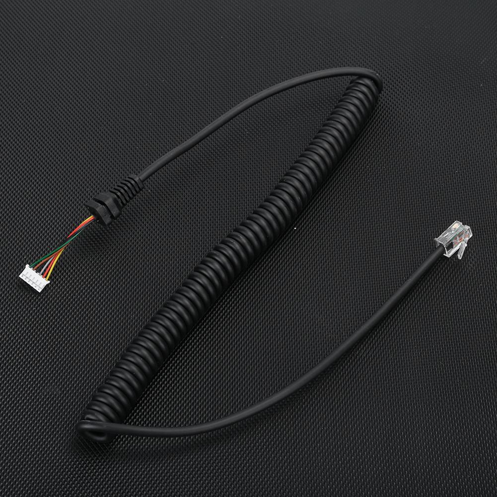 6 Pin Microphone Cable Cord Wire Line for YAESU FT‑7900R FT‑8900R Car Radio MH‑48 Speaker