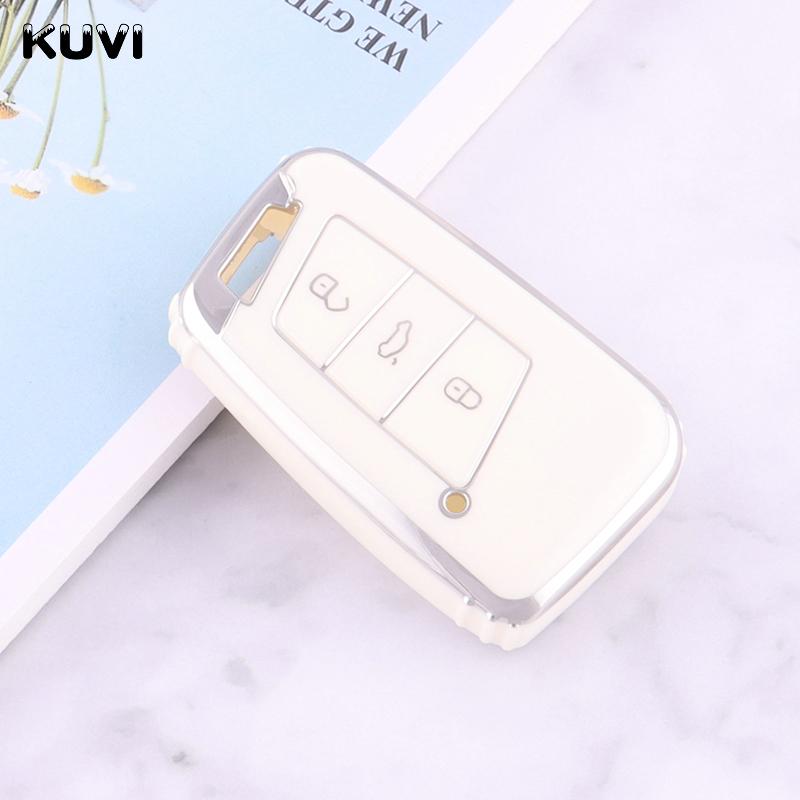 

Fashion Tpu Car Remote Key Case Cover Shell For Vw Volkseagen Passat B8 Magotan For Skoda Superb A7 Kodiaq Seat Protector Fob