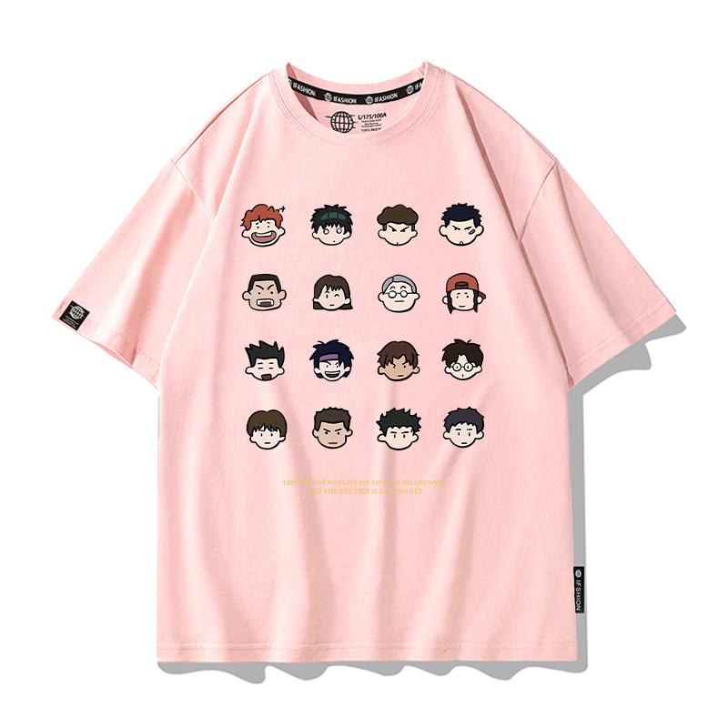 Detective Conan Collabora su T-shirt Unisex a Maniche Corte e da Donna per l'Estate Ladro Kidd Haibara Ai Girocollo Manica Corta