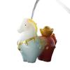 Color-Changing Horse Tea Pet: Resin Ornament for Creative Office and Tea Table Decor