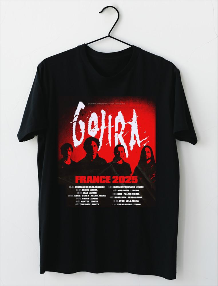 NEW GOJIRA – FRANCE 2025 Tour Concert Black All Size T-Shirt Unisex T-Shirt XXXXL
