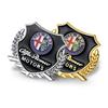 2 Stück 3D Metall Emblem Design Auto Karosserie Fenster Dekor Aufkleber Auto Styling Für Alfa Romeo 159 Stelvio Volante Giulietta Mito 147 F1