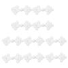 Chinese Traditional Button Sewing Crafted Buttons Sew On for Handcraft Cheongsam Embellishment White