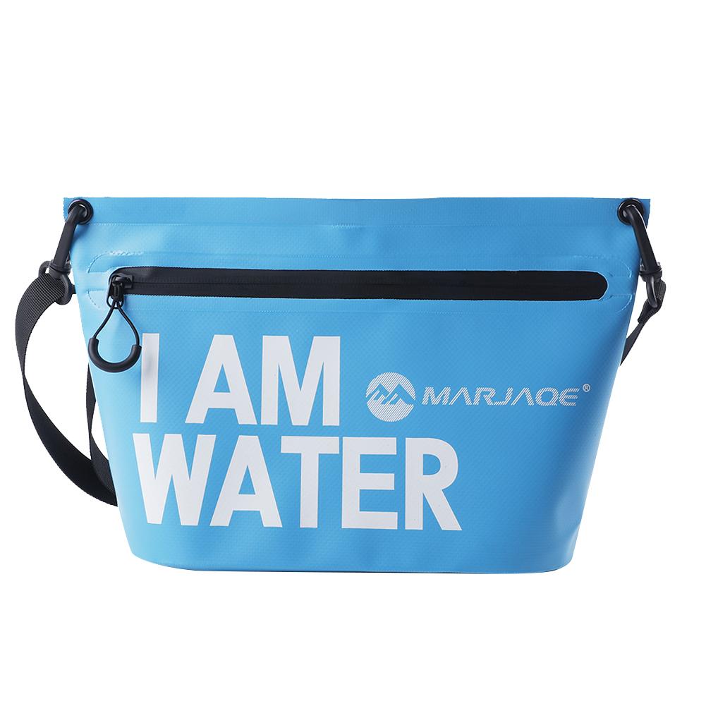 

Waterproof Dry Bag Travel Handbag Pack with Zipper Wash Sack Swimming Rafting Kayaking River Trekking Floating Boating Water Bag синій