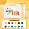 60-Color Double-Head Triangular Marker Set - Non-Bleeding, Stackable Watercolor Pens for Kids & Students