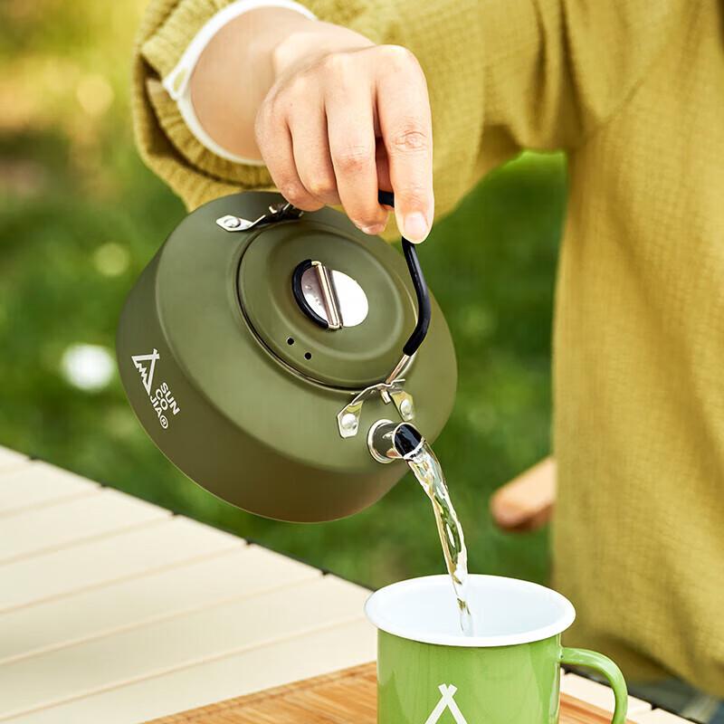 ShangKaoJia 304 Stainless Steel Portable Camping Kettle