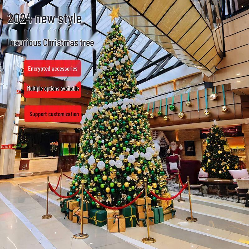 Large Luminous Christmas Tree Frame - 3 to 10 Meters for Hotels & Malls