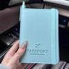 Multi-Function Leather Passport & Document Holder with Anti-Theft Features