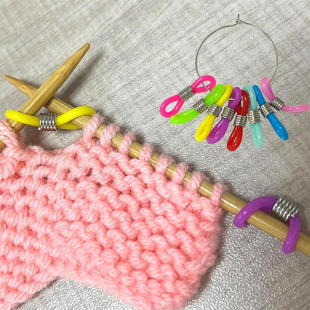 8/16 PCS Knitting Needle Stoppers Knitting Needle Hugger Stitching Stopper Project Keeper Knitting Crochet Supplies