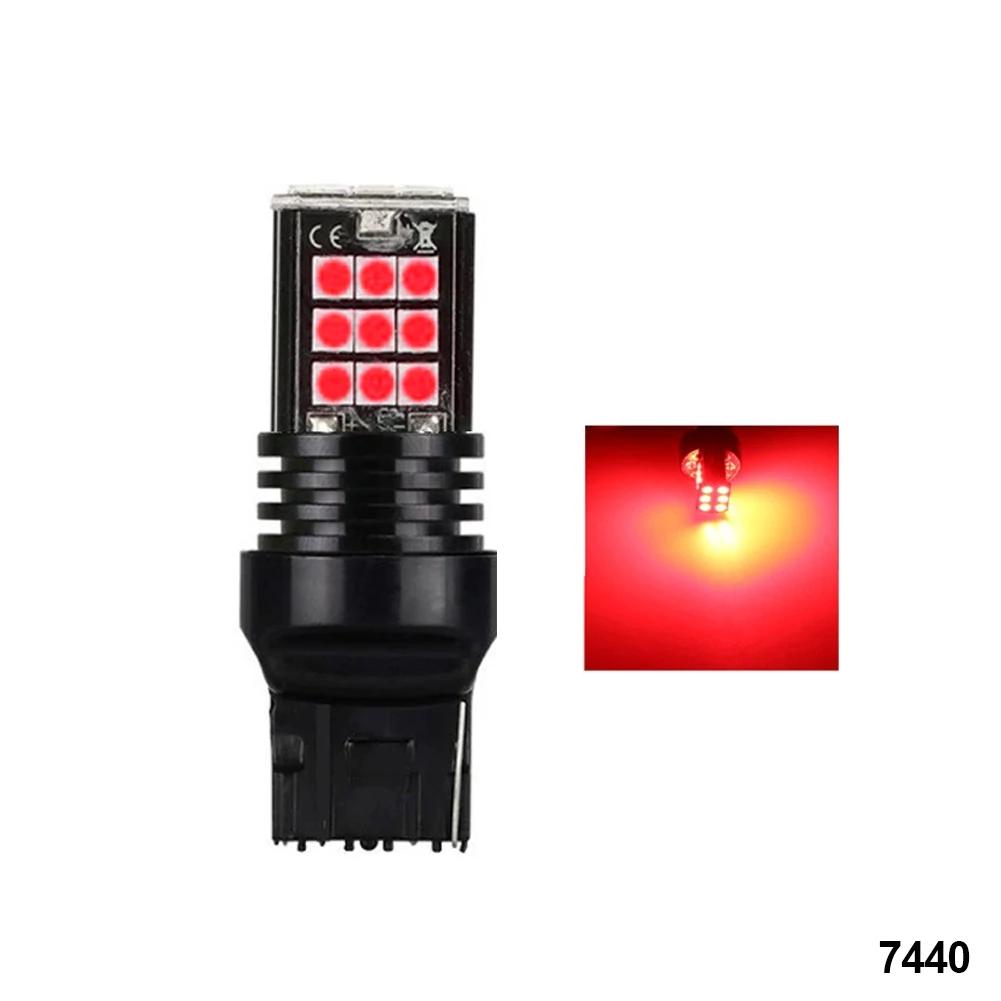 Car LED Reversing Lights Parking Brake Lights Turn Signal Lights White Red BA15S LED 1156 1157 7440 BAY15D Bulb 3030 Bulbs