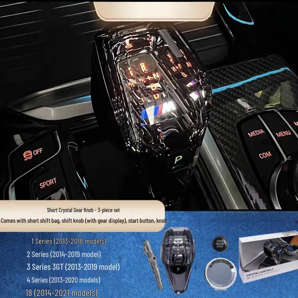 Buton Schimbător Cristal BMW McLaren pentru Seria 3, 5, 7, 6GT, X4, X5 - Modificare Cap Schimbător.