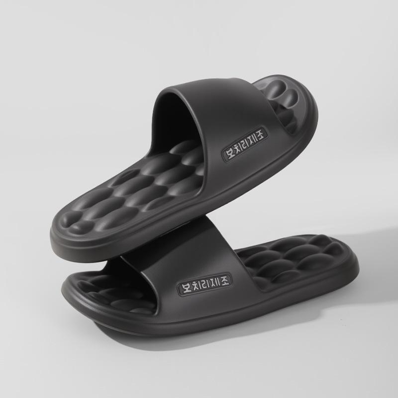 Общежитие Высококачественные тапочки из ЭВА Домашние нескользящие и не вонючие ноги Легкая мягкая подошва Носить Классные тапочки для женщин 44-45 чёрный 949₽