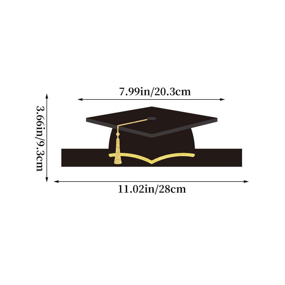 2026 Paper Graduation Hats 10 Pack Cardboard School Graduation Caps Headbands With Tassel for Ceremony Congrats Celebration