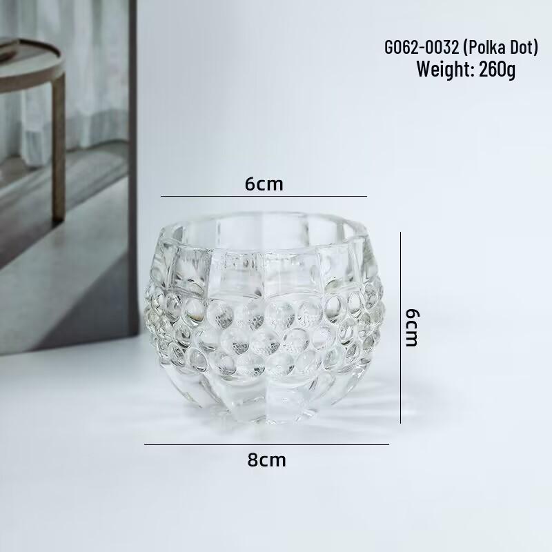 Nordic Glass Candlestick - Elegant Tea Light Holder for Weddings & Home Decor