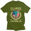 Custom US Army Nurse Corps Veteran T Shirt for Unisex 100% Cotton Tshirt Tee Short Sleeve T-shirts Clothing Gift