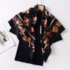 Ethnic Style Print 90 Square Scarf Summer Woman Headband Muslim Hijab Shawls Ladies Simple Bandana Retro Islamic Turban