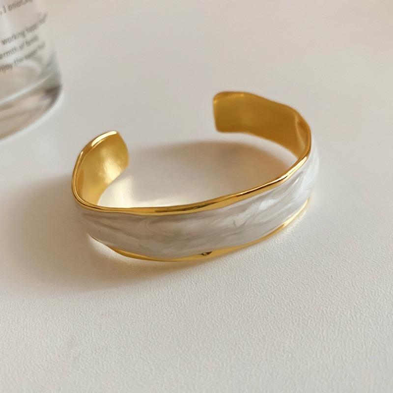 Dripping geometric opening bracelet exquisite fashion personality versatile bracelet design sense niche jewelry women