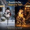 Solar Powered Snowman Magic Fountain Garden Light Christmas Garden Stake Light  Christmas Decor