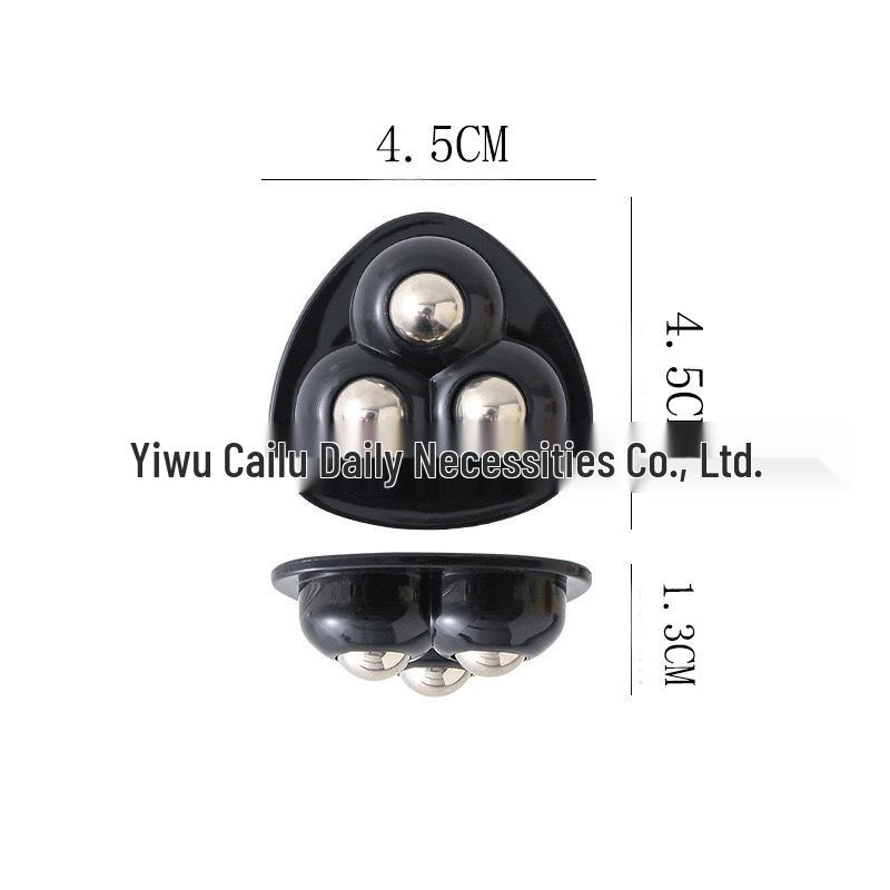 Silent Adhesive Caster: Three-Ball & Five-Ball Roller Wheel for Mobile Furniture