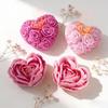 2Pcs Flower Heart Silicone Molds Food Grade Silicone Temperature Resistant for Candle Soap Chocolate Cake Baking Molds