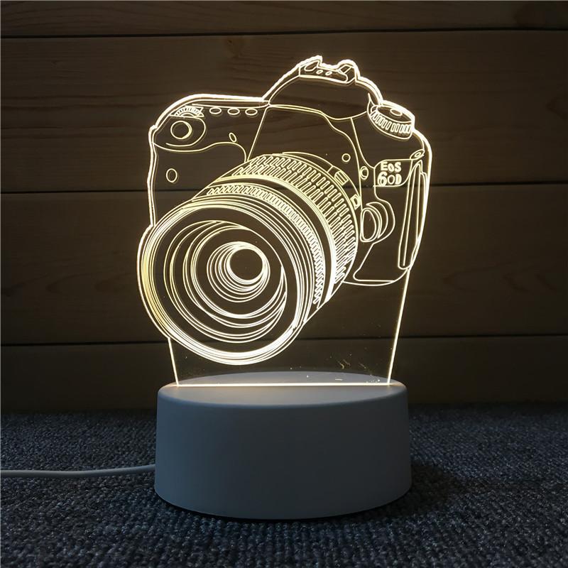 3d Nightlight Vision Bedroom Creative Desk Lamp Diy Holiday Gift Usb Direct Plug
