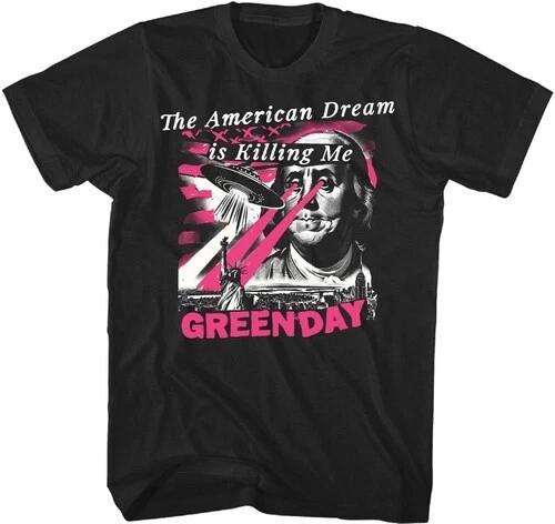 Green Day - Green Day - American Dream Abduction T-Shirt - Small Black 23GD350A1 XL