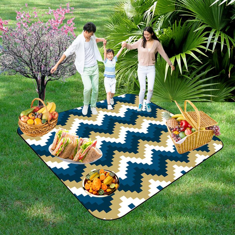 Picnic Blankets Extra Large, Waterproof Foldable Outdoor Beach Blanket,3-Layer Picnic Mat for Camping, Hiking, Travel, Park, Concerts