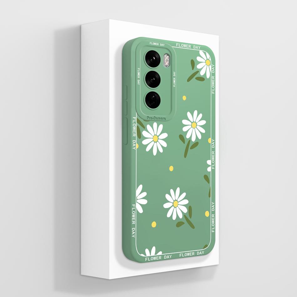 Art Case For Oppo Reno 12 Pro Soft Liquid Silicone Back Cover For Oppo Reno12 12Pro 5G Shockproof Full Protection Phone Cases