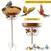 Five Prongs Base Metal Bird Feeder Heavy Duty Feeding Stations Garden Birdbath  Lawn