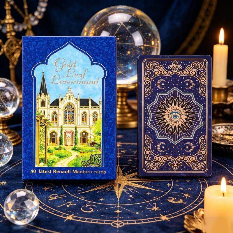 Carte Oracolo Lenormand Rana George 40 Pezzi Carte Impermeabili in PET per Divinazione & Lettura del Futuro - Mazzo Lussuoso e Durevole