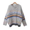 T Shirts for Women Tops Long Sleeve Loose Fit Unique Pattern Knit Tshirt Korea Fashion